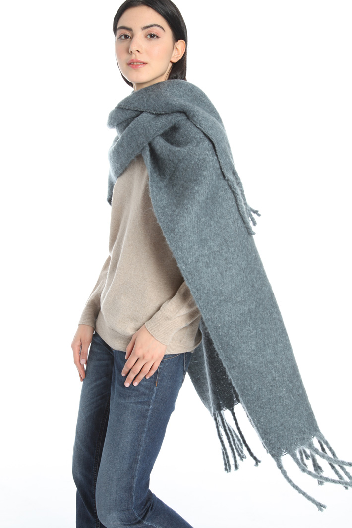 Large fringe poncho Intrend Large fringe poncho Intrend