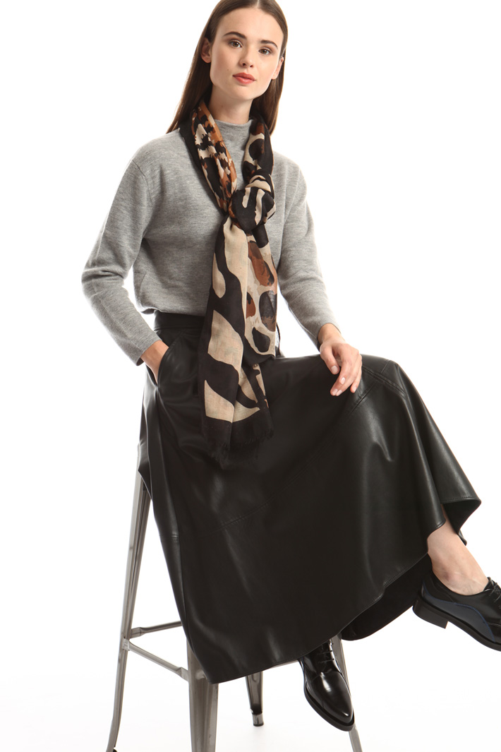 Printed fluid scarf Intrend Printed fluid scarf Intrend