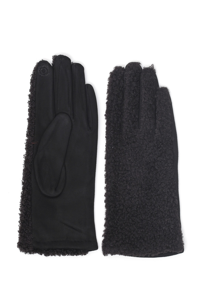 Bouclé insert gloves Intrend Bouclé insert gloves Intrend