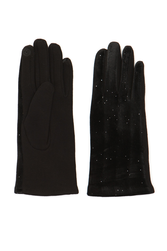 Gloves with lurex insert Intrend Gloves with lurex insert Intrend