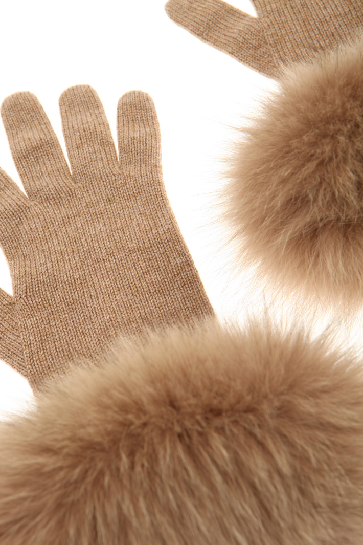 Fox cuff gloves Intrend Fox cuff gloves Intrend