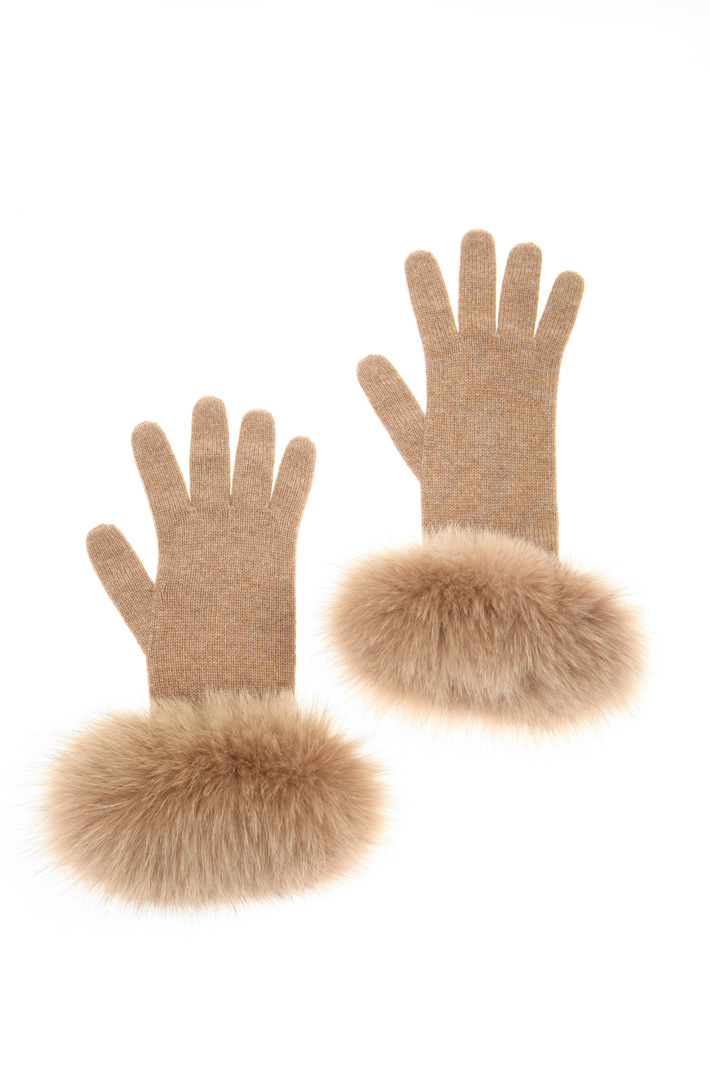 Fox cuff gloves Intrend Fox cuff gloves Intrend