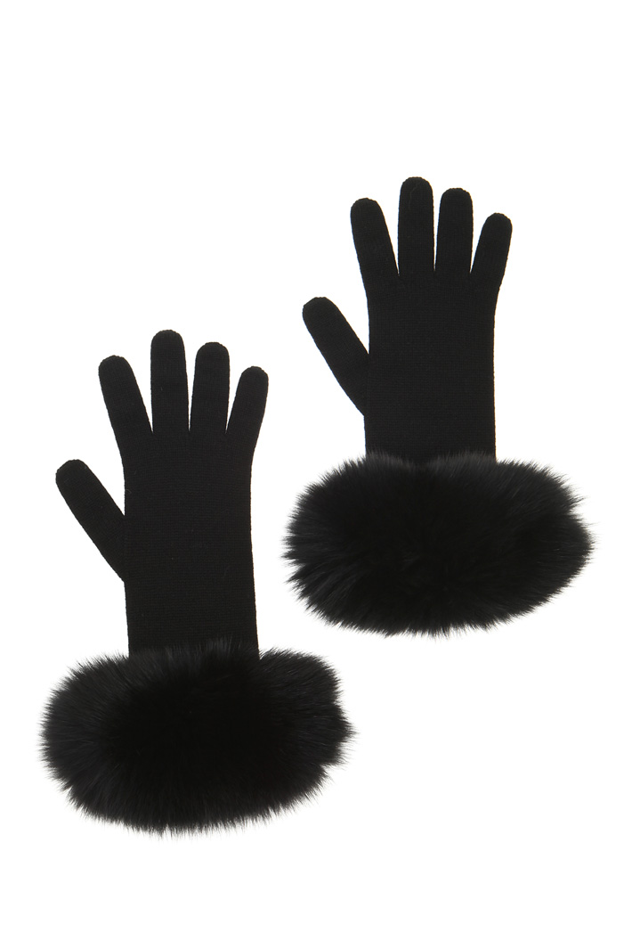 Fox cuff gloves Intrend Fox cuff gloves Intrend