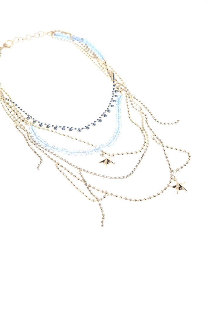 Multi-row necklace with charm Intrend Multi-row necklace with charm Intrend