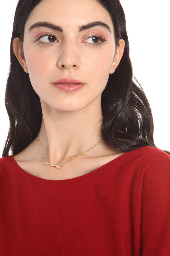 Metal collar necklace Intrend Metal collar necklace Intrend