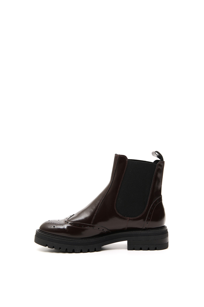 Shiny leather ankle-boots Intrend Shiny leather ankle-boots Intrend