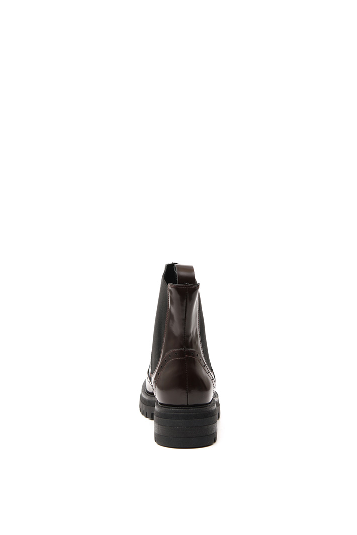 Shiny leather ankle-boots Intrend Shiny leather ankle-boots Intrend