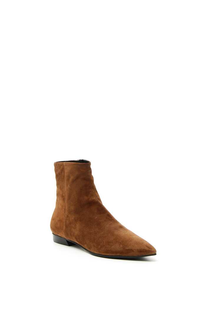 Pointed toe suede ankle boots Intrend Pointed toe suede ankle boots Intrend