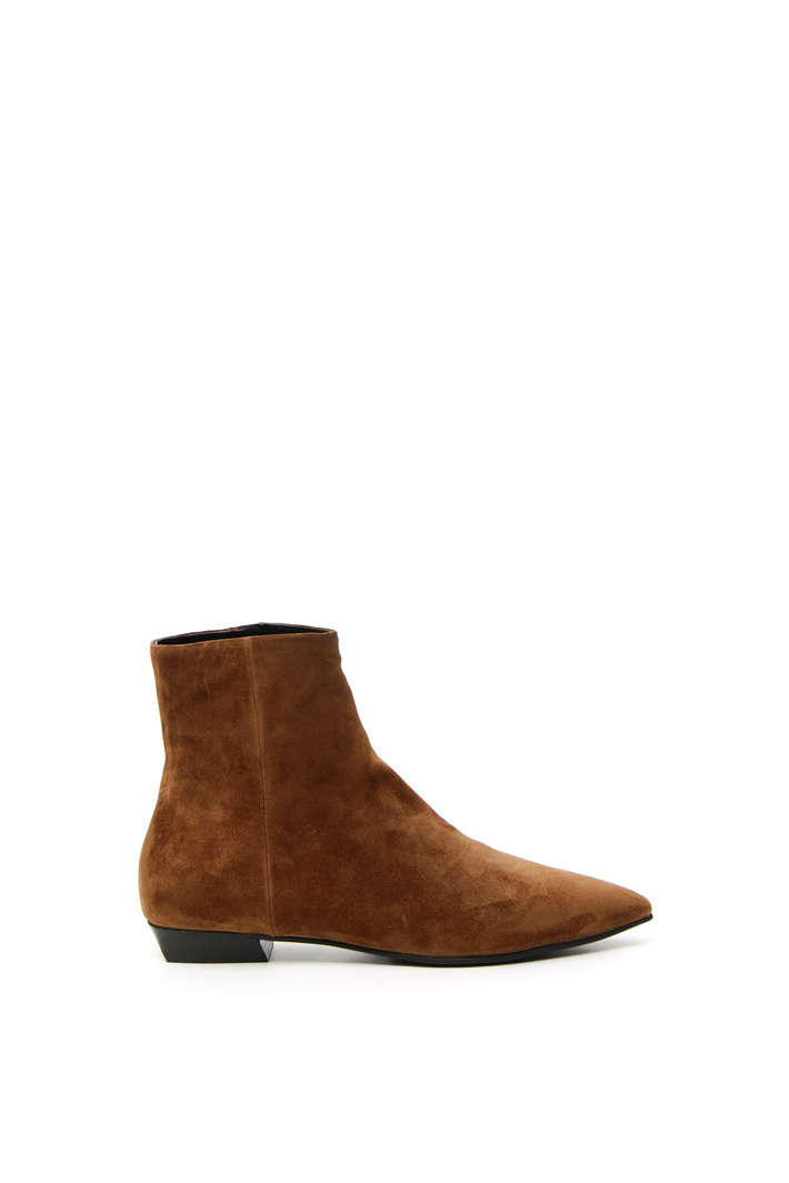 Pointed toe suede ankle boots Intrend Pointed toe suede ankle boots Intrend