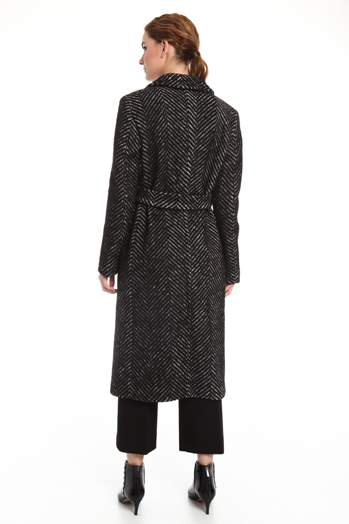 Long chevron coat Intrend Long chevron coat Intrend