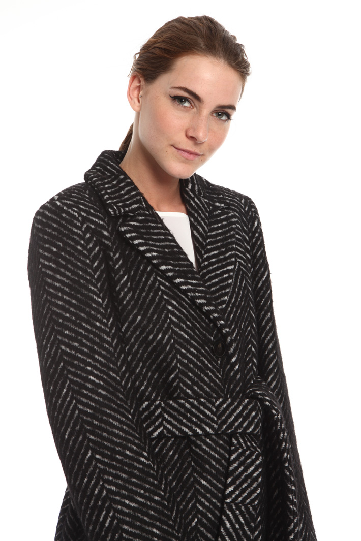 Long chevron coat Intrend Long chevron coat Intrend