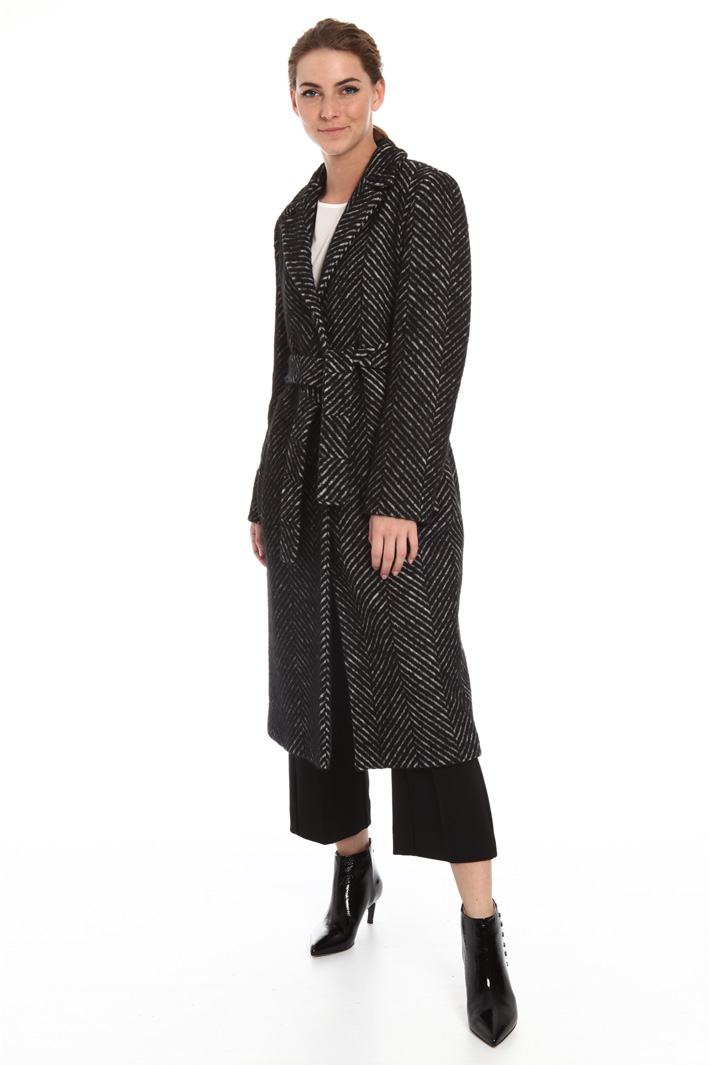 Long chevron coat Intrend Long chevron coat Intrend