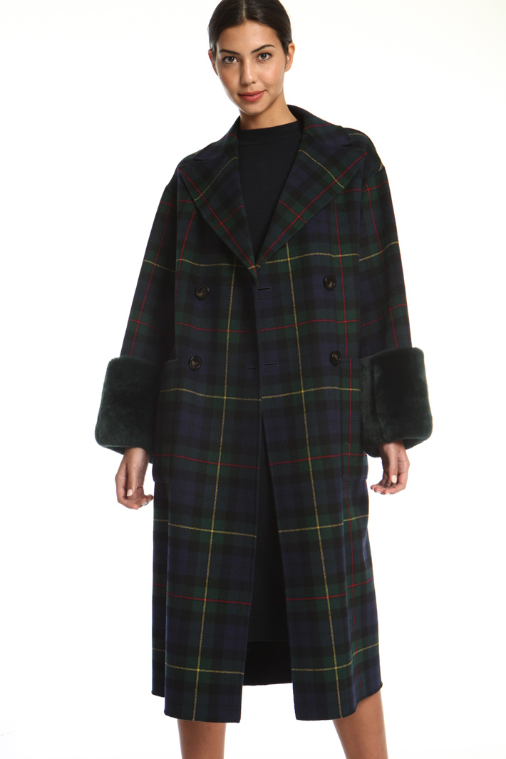 Fur cuff coat Intrend Fur cuff coat Intrend