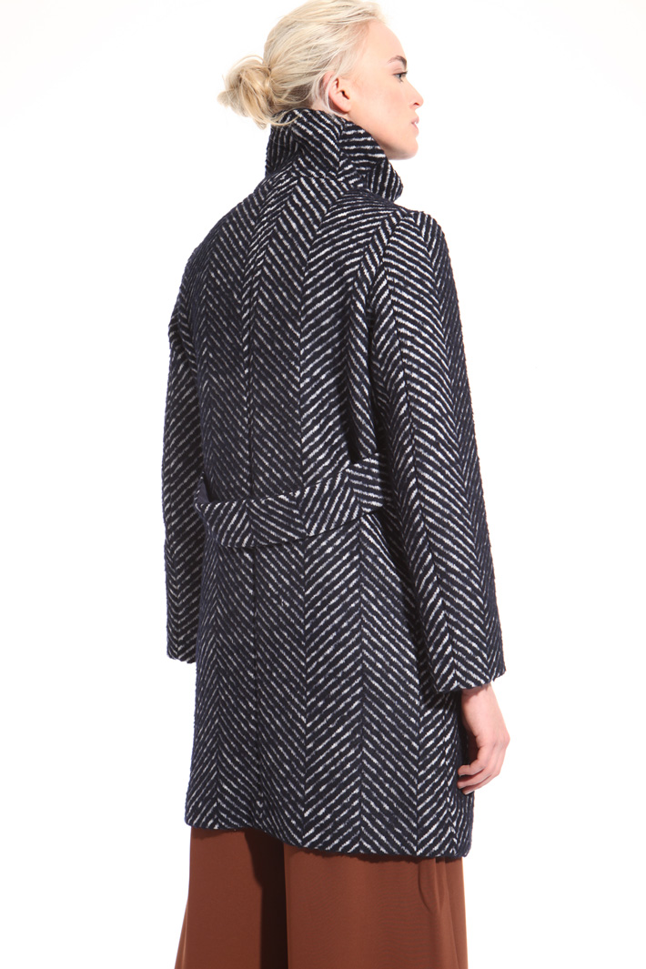 Chevron coat with pockets Intrend Chevron coat with pockets Intrend