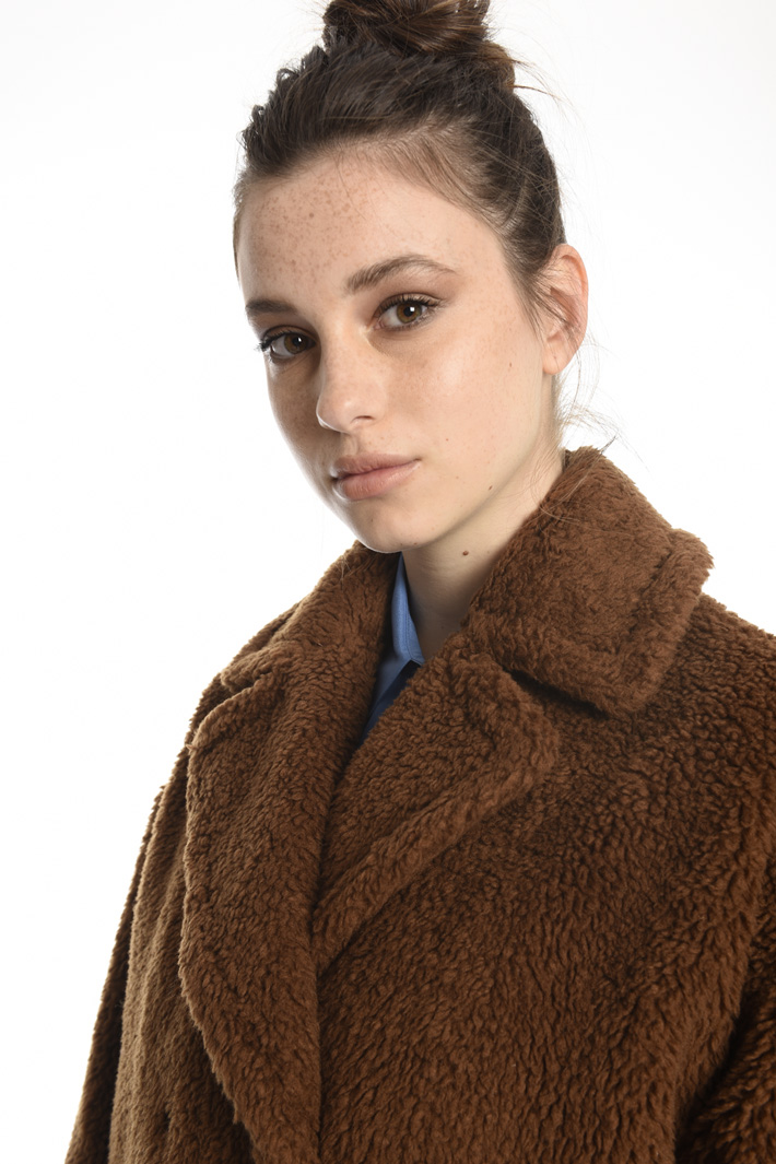 Fur-effect wool coat Intrend Fur-effect wool coat Intrend
