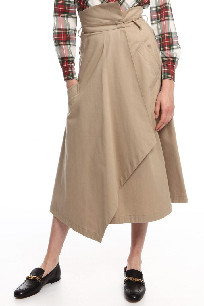 Wrap skirt in cotton Intrend Wrap skirt in cotton Intrend