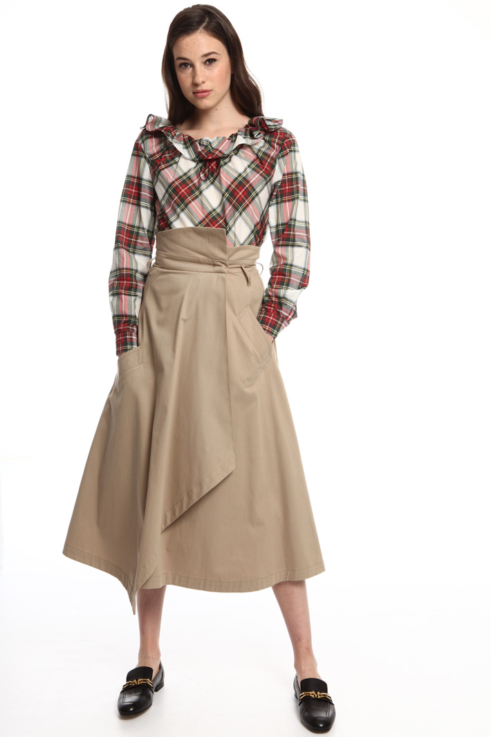 Wrap skirt in cotton Intrend Wrap skirt in cotton Intrend