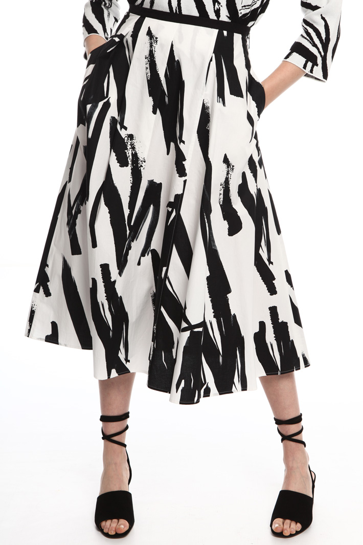 Printed cotton skirt Intrend Printed cotton skirt Intrend