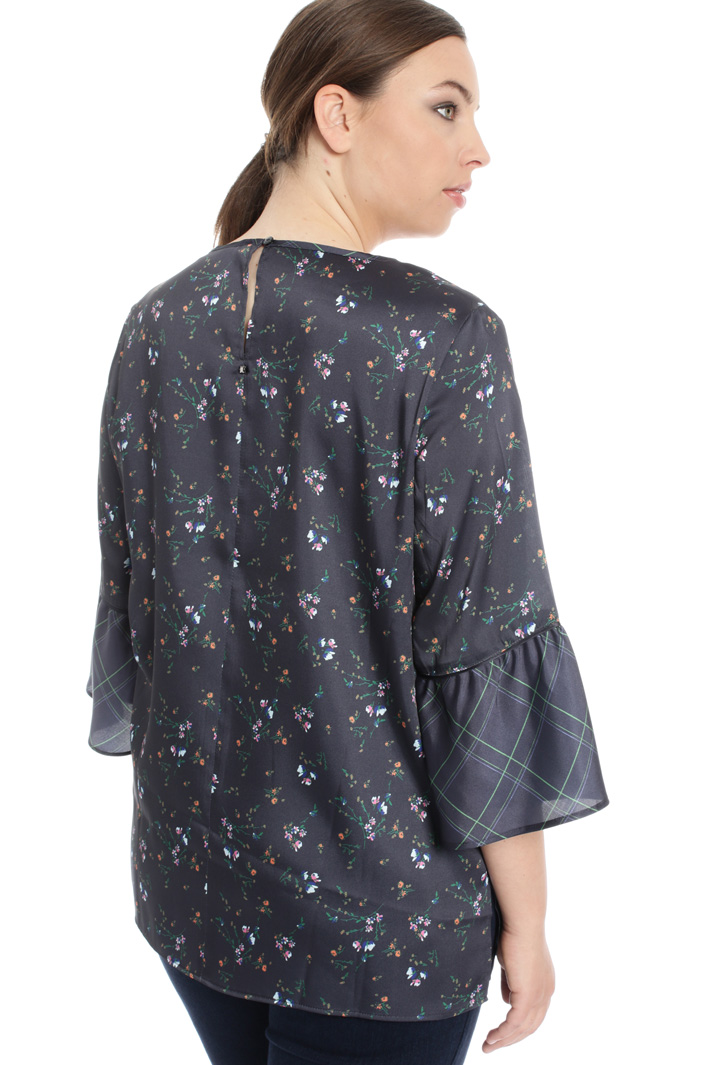 Printed twill blouse Intrend Printed twill blouse Intrend