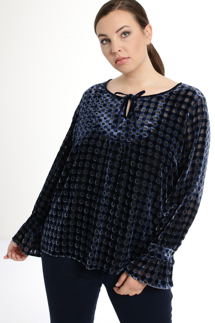 Devoré velvet blouse Intrend Devoré velvet blouse Intrend