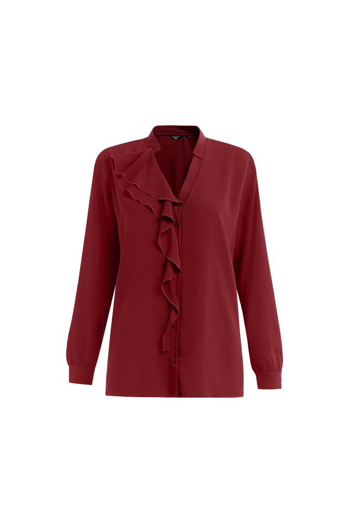 Frilled crepe shirt Intrend Frilled crepe shirt Intrend
