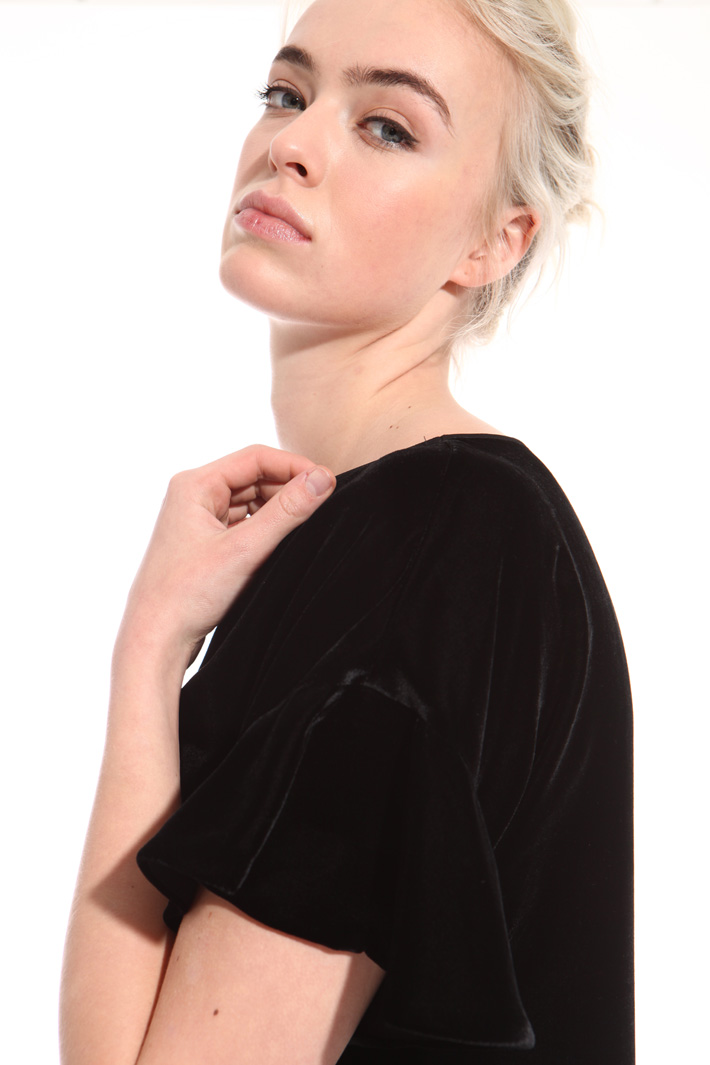Boxy fit chenille top Intrend Boxy fit chenille top Intrend