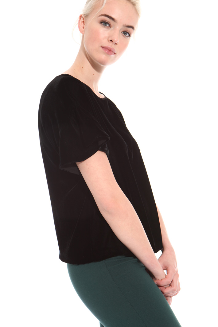 Boxy fit chenille top Intrend Boxy fit chenille top Intrend