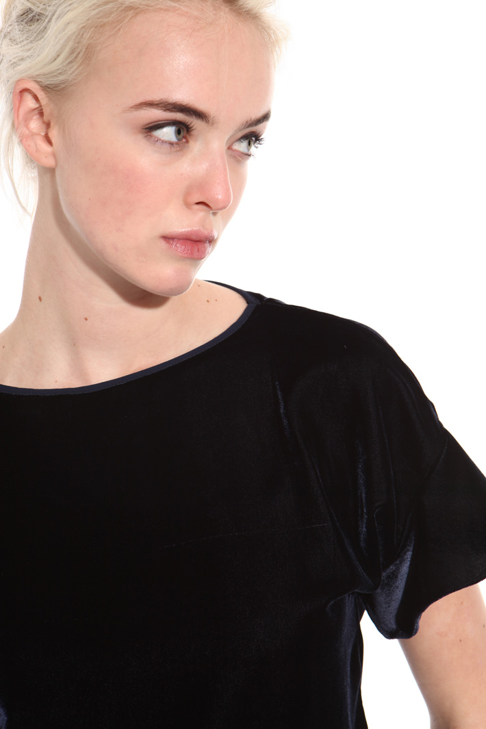 Boxy fit chenille top Intrend Boxy fit chenille top Intrend