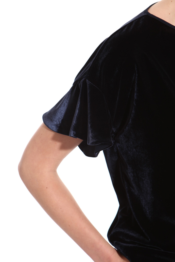 Boxy fit chenille top Intrend Boxy fit chenille top Intrend