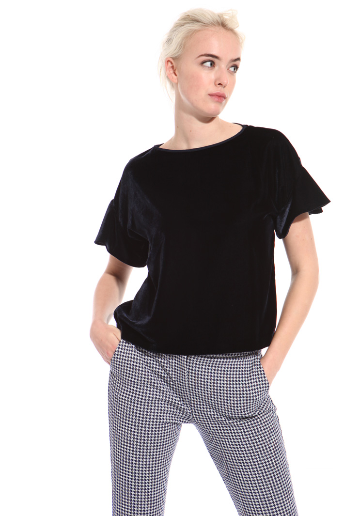 Boxy fit chenille top Intrend Boxy fit chenille top Intrend