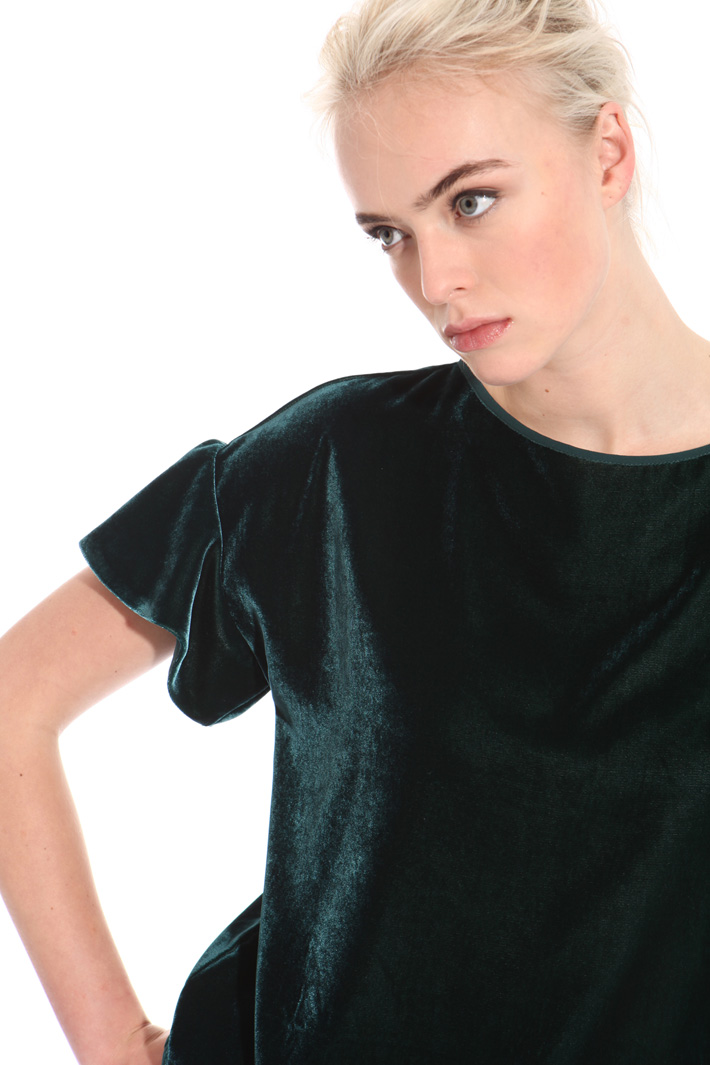Boxy fit chenille top Intrend Boxy fit chenille top Intrend
