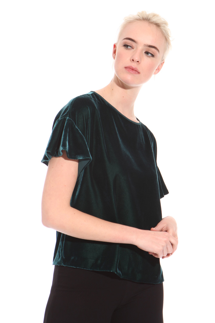 Boxy fit chenille top Intrend Boxy fit chenille top Intrend