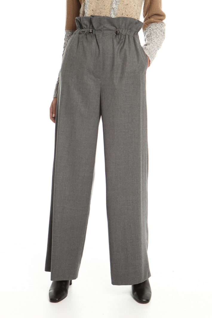 Long drawstring trousers Intrend Long drawstring trousers Intrend