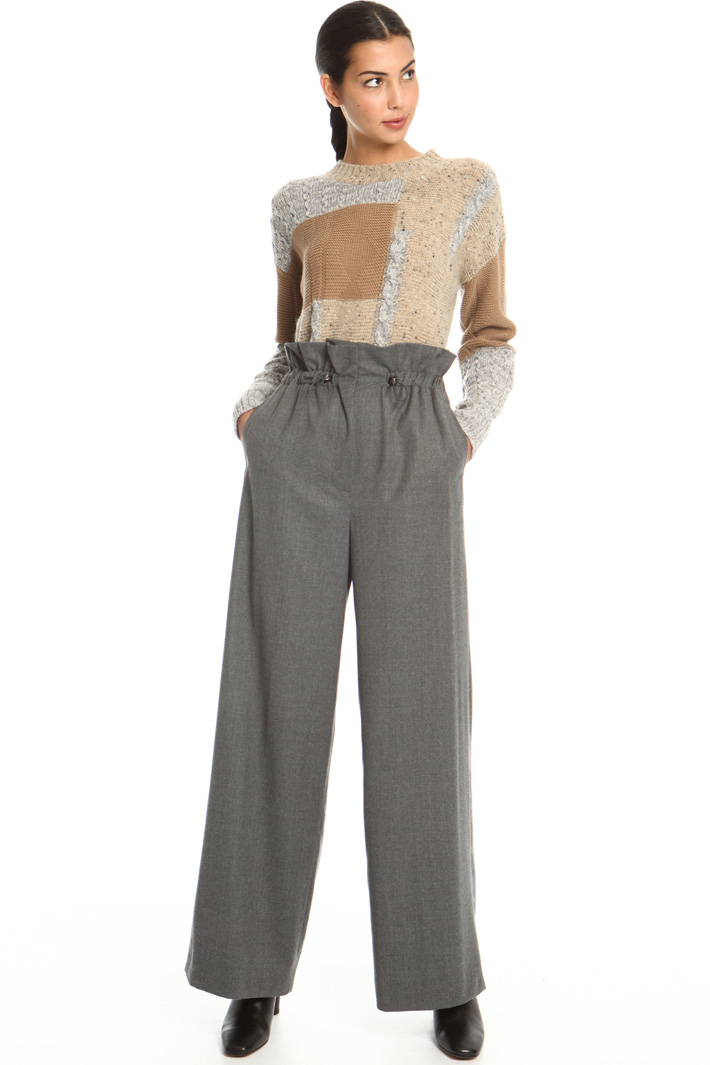 Long drawstring trousers Intrend Long drawstring trousers Intrend