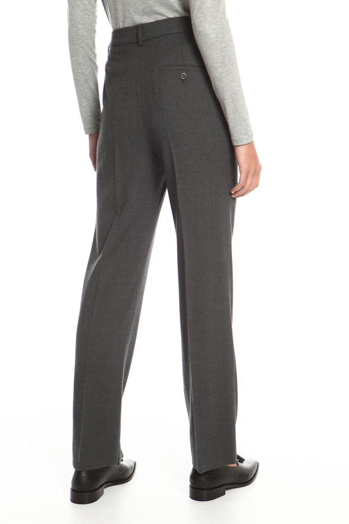 Straight cut wool trousers Intrend Straight cut wool trousers Intrend