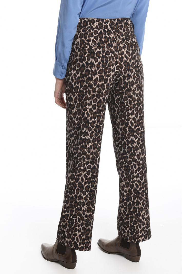 Printed cady trousers Intrend Printed cady trousers Intrend