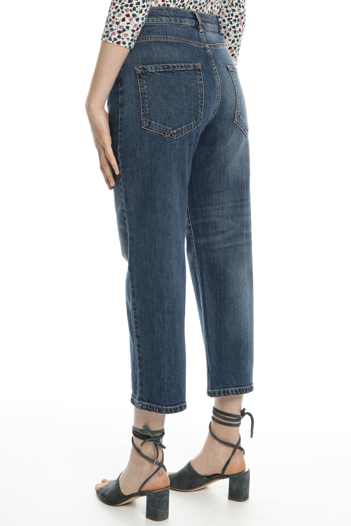 Cropped denim trousers Intrend Cropped denim trousers Intrend