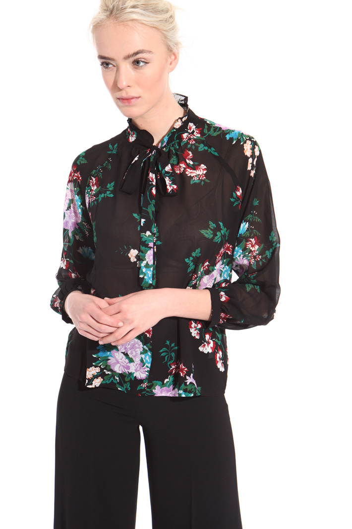Blusa floreale in georgette Intrend Blusa floreale in georgette Intrend