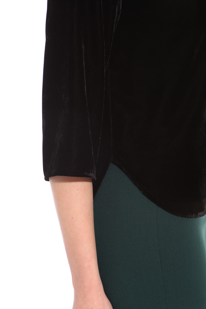 Boxy fit chenille top Intrend Boxy fit chenille top Intrend