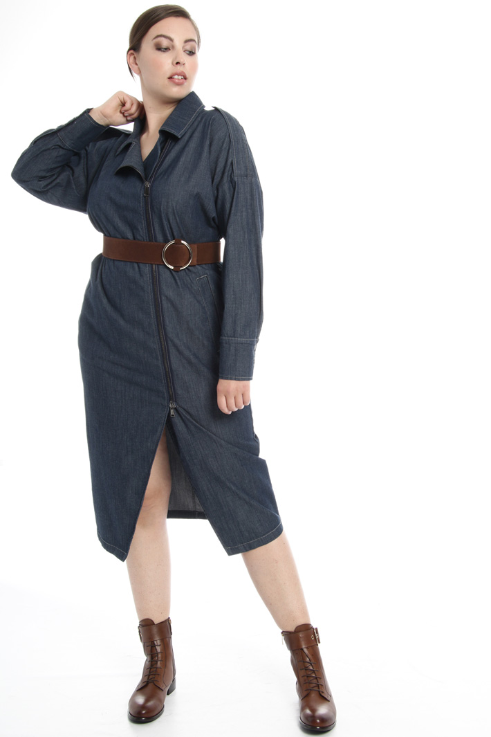 Denim chemisier dress Intrend Denim chemisier dress Intrend