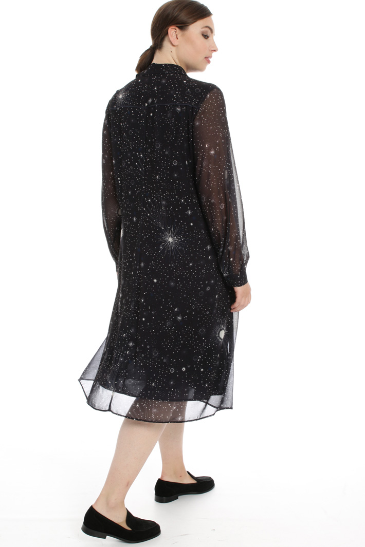 Printed chemisier dress Intrend Printed chemisier dress Intrend