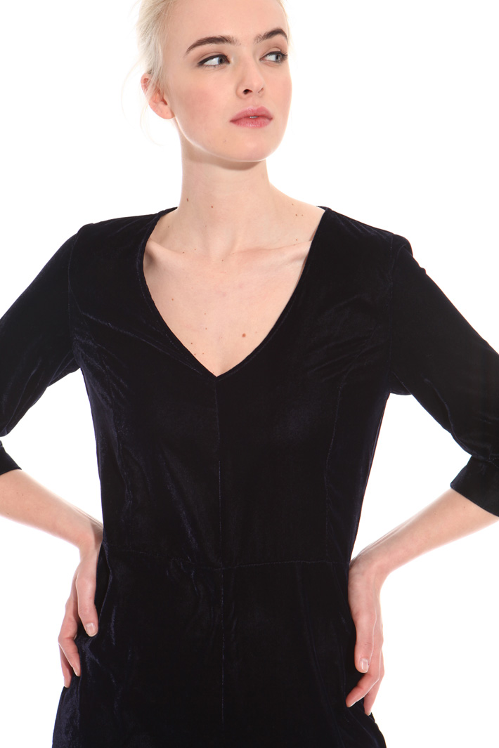 Long chenille jumpsuit Intrend Long chenille jumpsuit Intrend