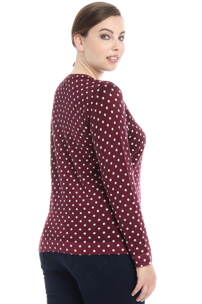 Printed wool cardigan Intrend Printed wool cardigan Intrend