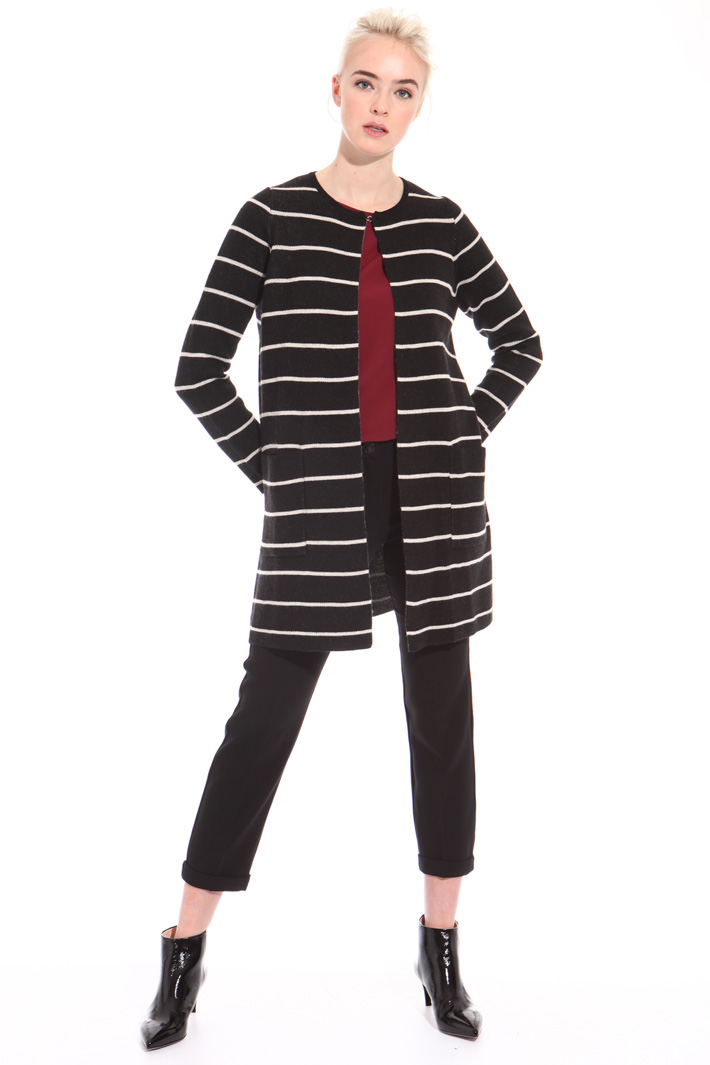 Long wool-blend cardigan Intrend Long wool-blend cardigan Intrend