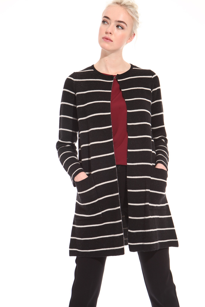 Long wool-blend cardigan Intrend Long wool-blend cardigan Intrend