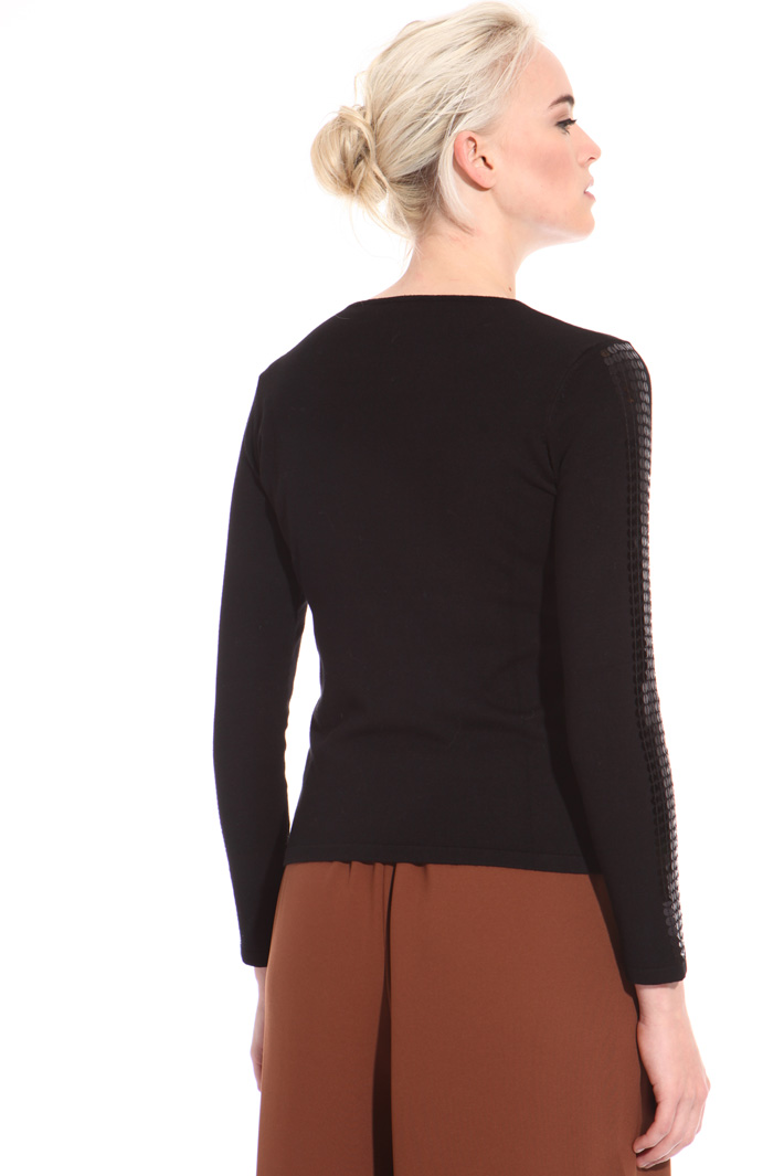 Sequin embroidered sweater Intrend Sequin embroidered sweater Intrend
