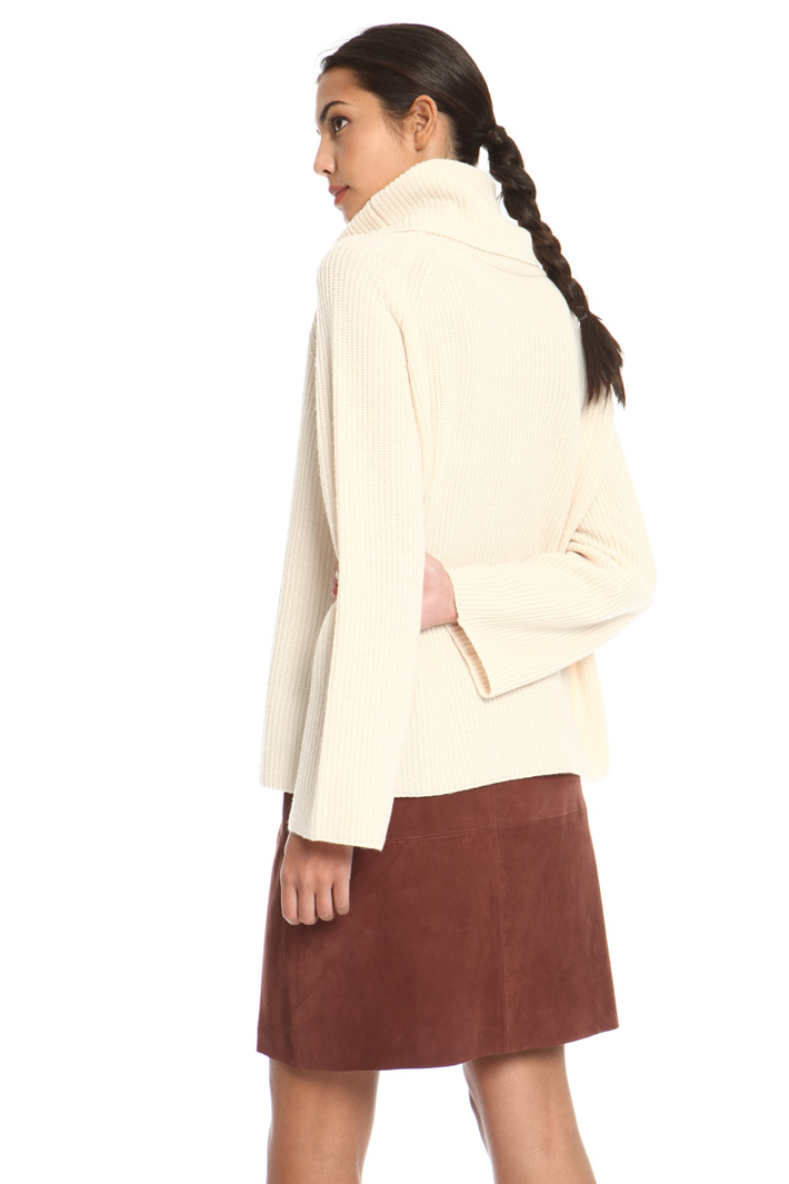 Folded collar pullover Intrend Folded collar pullover Intrend