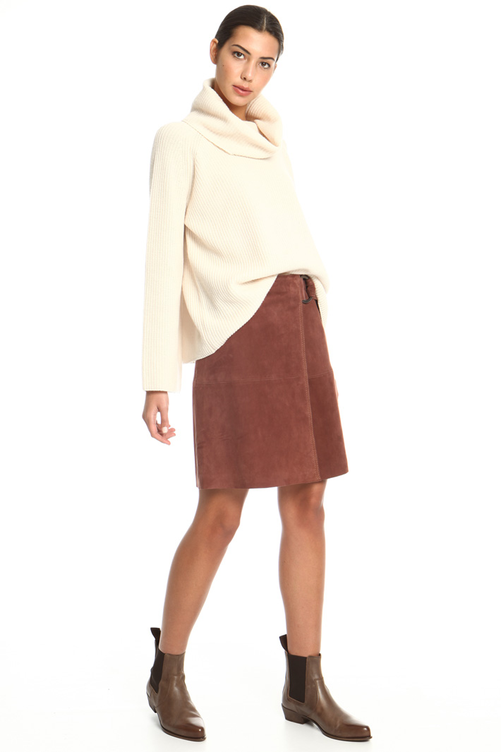 Folded collar pullover Intrend Folded collar pullover Intrend