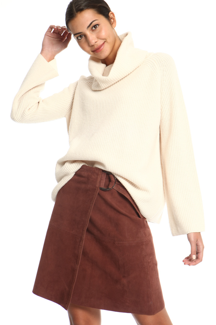 Folded collar pullover Intrend Folded collar pullover Intrend
