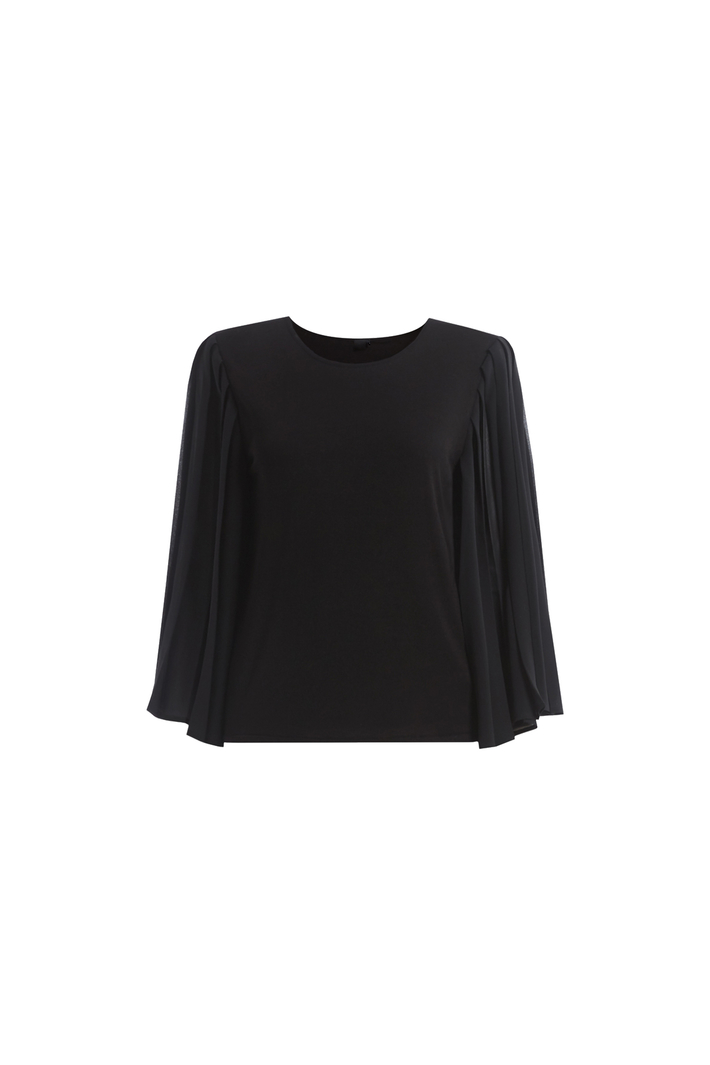 Pleated sleeve sweater Intrend Pleated sleeve sweater Intrend